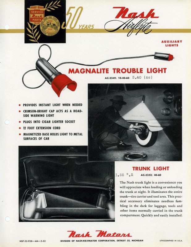 1952 Nash Accessories Booklet Page 27
